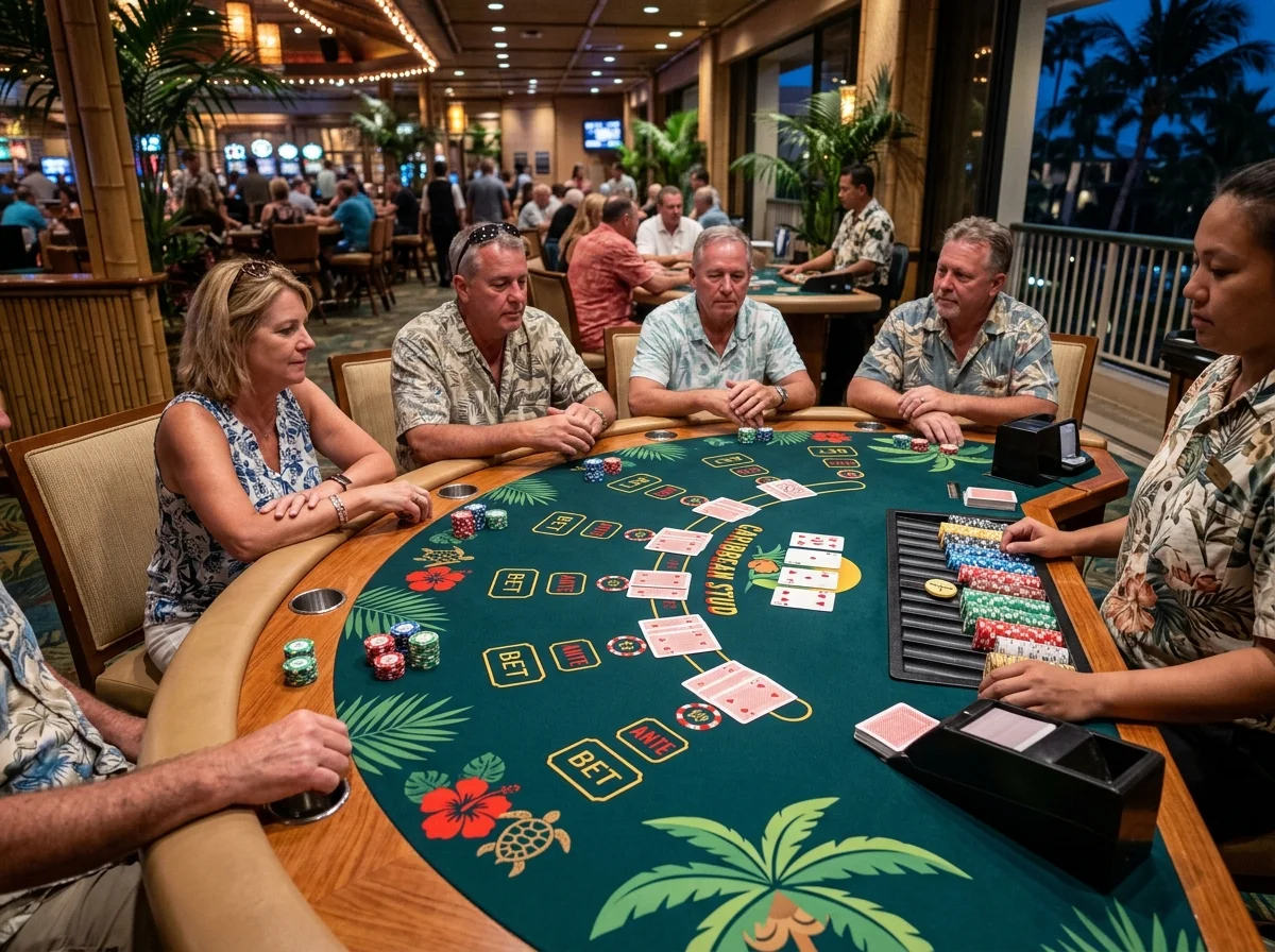 Caribbean Poker jeu de table